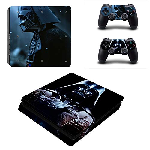 FENGLING Star Wars Darth Vader Ps4 Slim Skin Sticker para Sony Playstation 4 Consola y Controlador para Dualshock 4 Ps4 Slim Sticker Decal