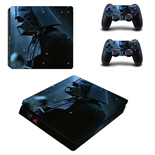 FENGLING Star Wars Darth Vader Ps4 Slim Skin Sticker para Sony Playstation 4 Consola y Controlador para Dualshock 4 Ps4 Slim Sticker Decal
