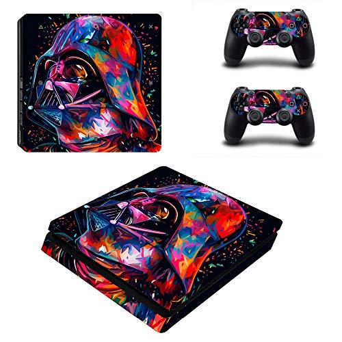 FENGLING Star Wars Darth Vader Ps4 Slim Skin Sticker para Sony Playstation 4 Consola y Controlador para Dualshock 4 Ps4 Slim Sticker Decal