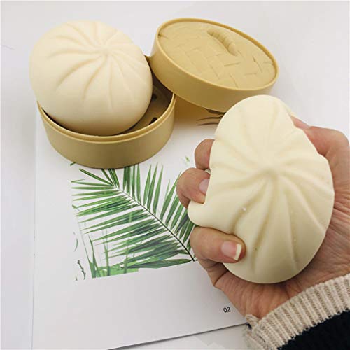 Fidget Toy, Simulation Steamer Of Steamed Stuffed Bun Decompression Toys Relieve Stress Soft Squeeze Playing Toy for Kid Adult