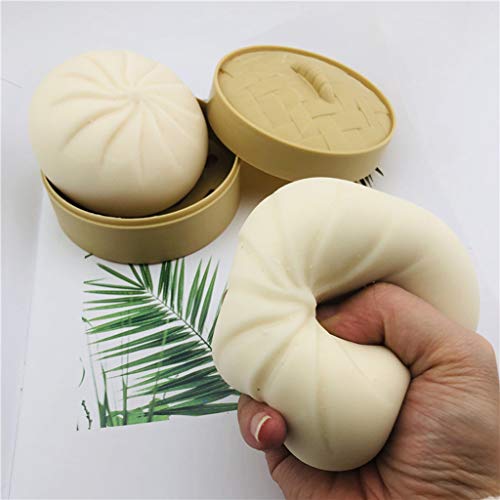 Fidget Toy, Simulation Steamer Of Steamed Stuffed Bun Decompression Toys Relieve Stress Soft Squeeze Playing Toy for Kid Adult