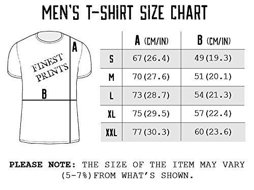 Finest Prints Scary Portrait with Black Mask Camiseta para Hombre Extra Large