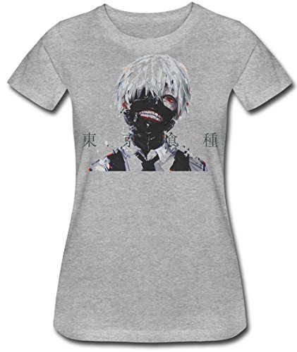 Finest Prints Scary Portrait with Black Mask Camiseta para Mujer XX-Large