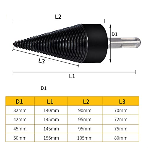 Firewood Splitter TRIM BIT BIT REDOND/HEX/TRIANGLE ShANK CHEAD CONDER STEAMER PUNCH DRIVER PASO PASO TRIM BIT Herramienta de carpintería by LIUSI JUNST