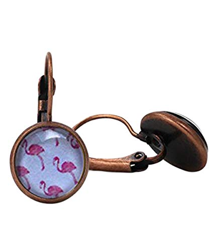 Flamencos extravagantes! palanca de cobre, adornos de cristal cúpula, regalos para ella