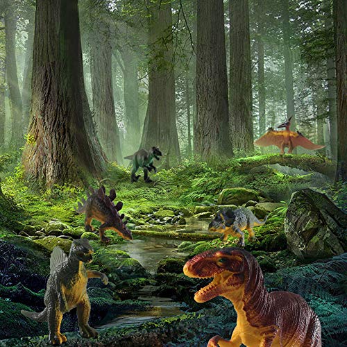 FOGAWA 6Pz Juguete Dinosaurio de Plástico para 3 Años Dinosaurios Jurassic World con Indominus Rex Juguetes de Figuras de Dinosaurios Realistas para Niños Educación Infantil Regalo de Cumpleaños