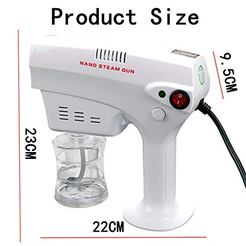 Fogger Machine Desinfección Nano Steam Gun,Nano Hair Steam Gun,Nano Steam Gun,Máquina SPA Humidificador,para El Hogar Desinfección Oficina 300Ml