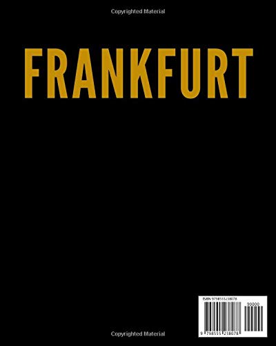 FRANKFURT: A Decorative GOLD and BLACK Designer Book For Coffee Table Decor and Shelves | You Can Stylishly Stack Books Together For A Chic Modern ... Stylish Home or Office Interior Design Ideas