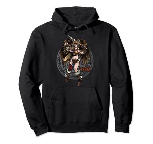 Freya Mitología nórdica Viking Valkyrie Diosa nórdica Sudadera con Capucha