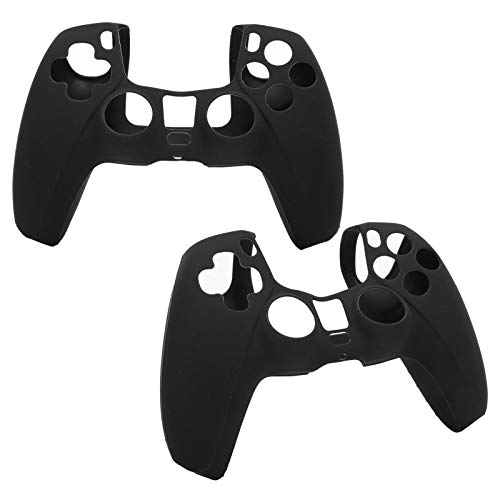 Funda de Silicona, Funda antiextrusión a Prueba de Polvo, sin Carga para Las Palmas, Suave y cómodo Viaje para Jugadores para PS5 Home(Black)