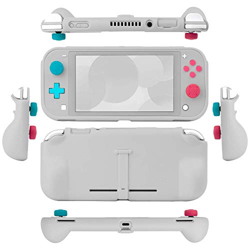 Funda para la Nintendo Switch Lite – Comfort Grip Case, Carcasa protectora con puños de mano rellenos integrados para la parte posterior de la consola Switch Lite, Con soporte plegable - Z&Z Edition