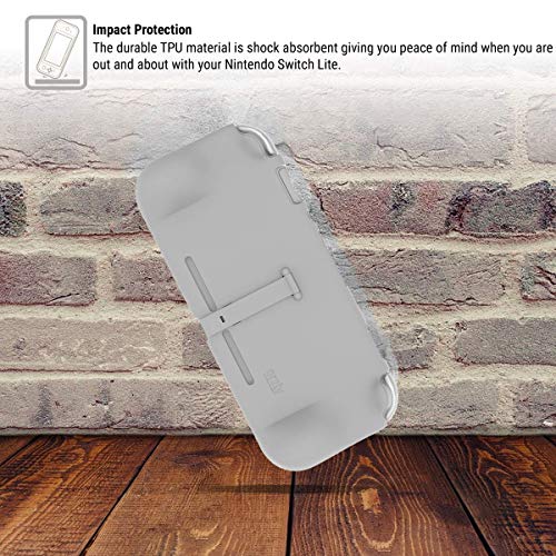 Funda para la Nintendo Switch Lite – Comfort Grip Case, Carcasa protectora con puños de mano rellenos integrados para la parte posterior de la consola Switch Lite, Con soporte plegable - Z&Z Edition