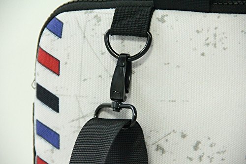 Funda para portátiles 15-15.6" Pulgadas Funda de Lona con asa y Correa para portátiles DELL HP Macbook Apple Samsung Toshiba - DISEÑOS Diferentes - (Poland)