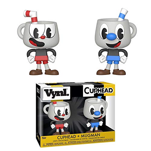 Funko 35262 VYNL 4 Pulgadas 2-Pack: Cuphead: Cuphead & Mugman, Multi
