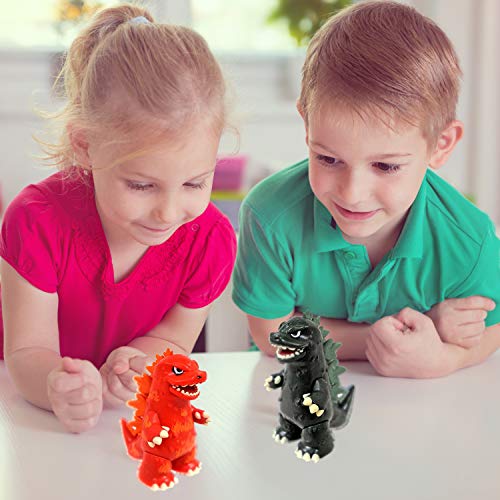 Funko Godzilla Mystery Minis 23361 - Juego de 3 Unidades de Vinilo Godzilla (3 Unidades), Color Rojo, Verde y Misterioso