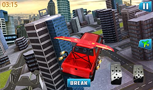 Futuristic flying Limo car games