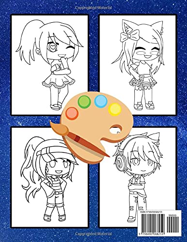 Gacha Life Coloring Book: Perfect Coloring Book For Adults and Kids With Incredible Illustrations Of Gacha Life For Coloring And Having Fun.