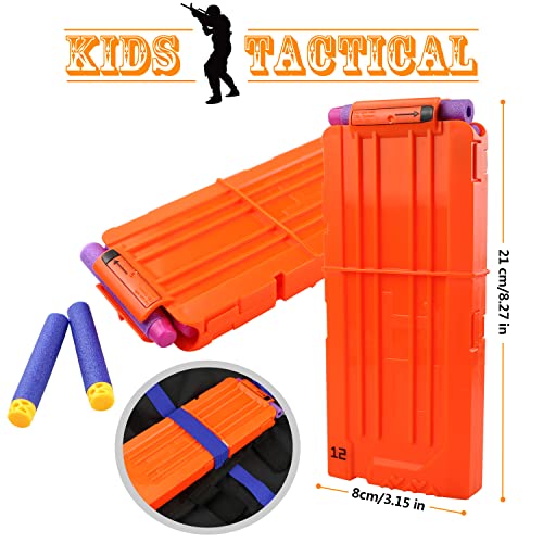 Gafild Kit de Chaleco Táctico para Niños, Chaqueta Táctica para Pistola Nerf Serie Juego de Batalla, con 30 de Espuma Dardos, 2 Quick Reload Clips, 2 muñequera, 2 Máscara, Gafas Protectoras