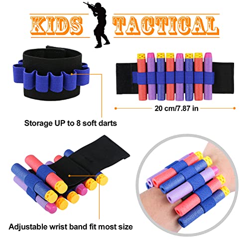 Gafild Kit de Chaleco Táctico para Niños, Chaqueta Táctica para Pistola Nerf Serie Juego de Batalla, con 30 de Espuma Dardos, 2 Quick Reload Clips, 2 muñequera, 2 Máscara, Gafas Protectoras