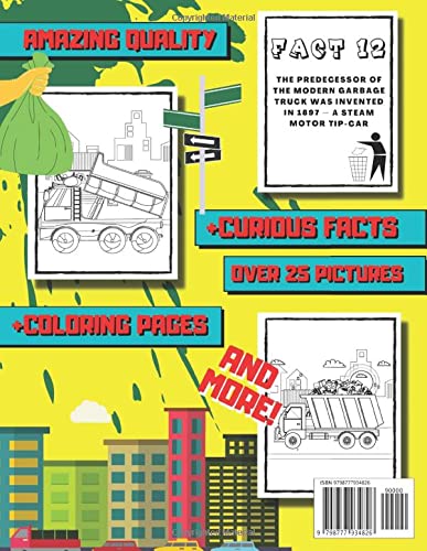Garbage Truck Coloring Book For Kids Ages 4-8 + EXTRA BONUS: Garbage Truck Coloring Book For Kids Ages 2-4 | Trash And Dump Truck For Toddlers & ... Page Activity Book | Construction Vehicles
