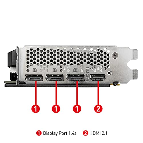 GeForce RTX 3060 Ventus 3X 12G OC - Tarjeta Gráfica Enthusiast Gaming (TORX Fan 3.0, 192 bit, PCI Express Gen 4, DisplayPort v1.4a, HDMI 2.1, Zero Frozr, Resolución 1440p, Ray Tracing)