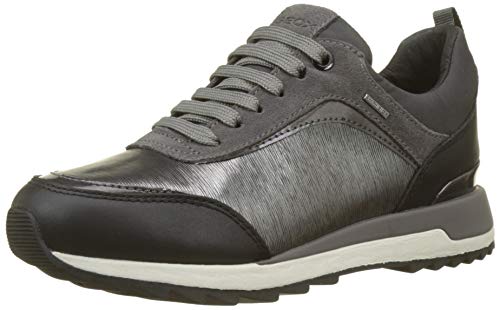 Geox D Aneko B ABX A, Zapatillas, Gris (Gun/Dk Grey C1g9f), 35 EU