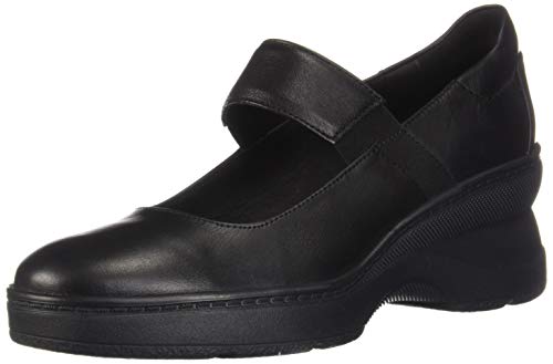 Geox D ASCYTHIA A, Mary Jane Mujer, Negro (Black C9999), 37 EU
