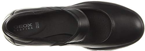 Geox D ASCYTHIA A, Mary Jane Mujer, Negro (Black C9999), 37 EU