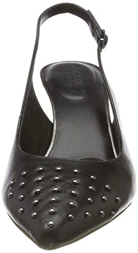 Geox D BIBBIANA A, Zapatos de Talón Abierto Mujer, Negro (Black C9999), 40 EU