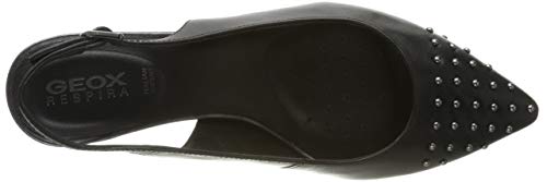 Geox D BIBBIANA A, Zapatos de Talón Abierto Mujer, Negro (Black C9999), 40 EU