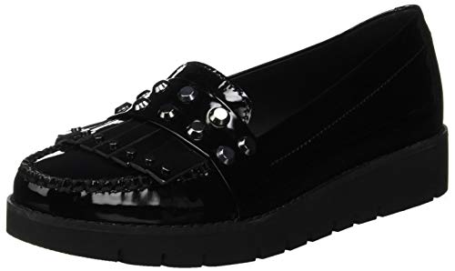 Geox D BLENDA B Mocasines Mujer, Negro (Black C9999), 35 EU