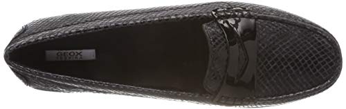 Geox D Elidia A, Mocasines, (Black C9999), 35 EU