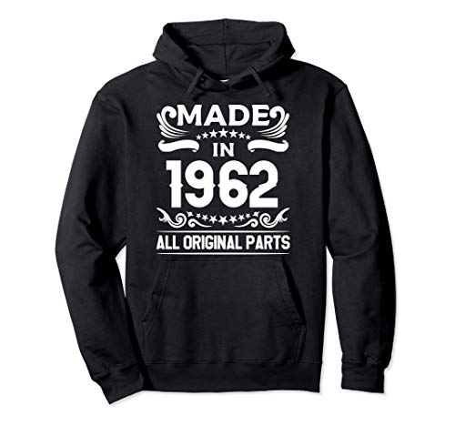 Gift for 58 Year Old Vintage Made In 1962 58th Birthday Sudadera con Capucha