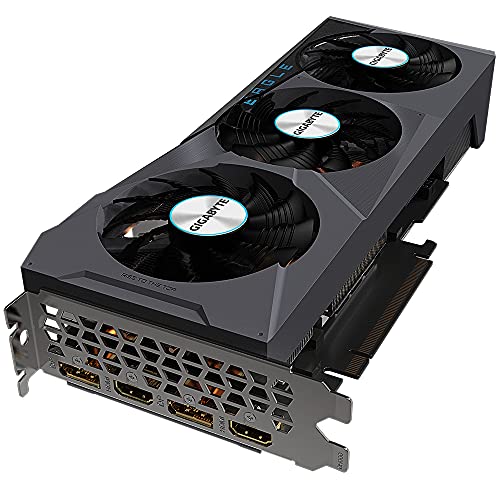 GIGABYTE Tarjeta gráfica GeForce RTX 3070 Ti Eagle OC 8G, sistema de refrigeración WINDFORCE 3X, 8GB 256-bit GDDR6X, GV-N307TEAGLE OC-8GD tarjeta de video
