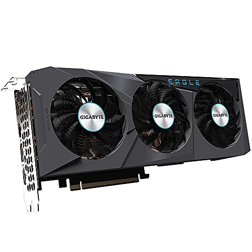 GIGABYTE Tarjeta gráfica GeForce RTX 3070 Ti Eagle OC 8G, sistema de refrigeración WINDFORCE 3X, 8GB 256-bit GDDR6X, GV-N307TEAGLE OC-8GD tarjeta de video