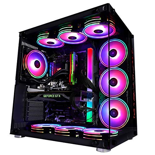 GIM KB-14 RGB Tira de luz PC para carcasa de juegos, magnética direccionable tira de LEDde kit, cabezal de 5V ARGB y 3Pines para Asus Aura Asrock LED/Gigabyte RGB Fusion/MSI Mystic Light, 30 CM