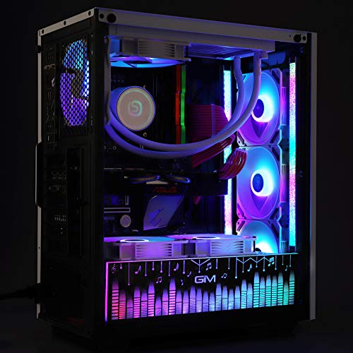 GIM KB-15 RGB Diamond Tira LED, Negro