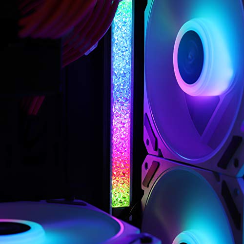 GIM KB-15 RGB Diamond Tira LED, Negro