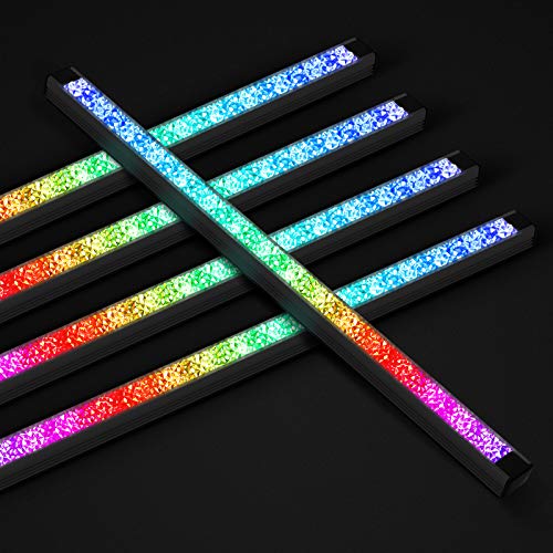 GIM KB-15 RGB Diamond Tira LED, Negro