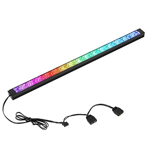 GIM KB-15 RGB Diamond Tira LED, Negro