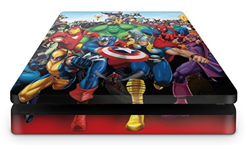 giZmoZ n gadgetZ Skin Adhesivo de Vinilo de Marvel de GNG para la Consola PS4 Slim + Set de 2 Skins para los Controladores