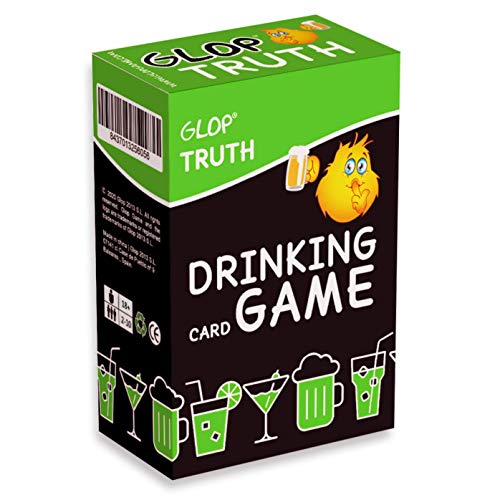 Glop Truth - Truth or Drink - Drinking Games - Drinking Games for Adults Party - Adult Board Game - Fun Card Games - Gift for Men and Women