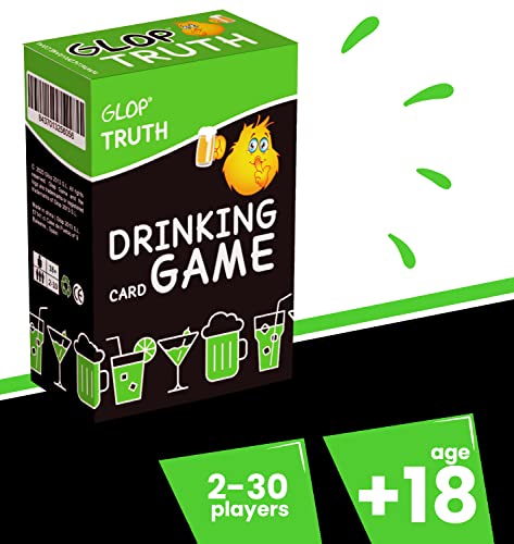 Glop Truth - Truth or Drink - Drinking Games - Drinking Games for Adults Party - Adult Board Game - Fun Card Games - Gift for Men and Women