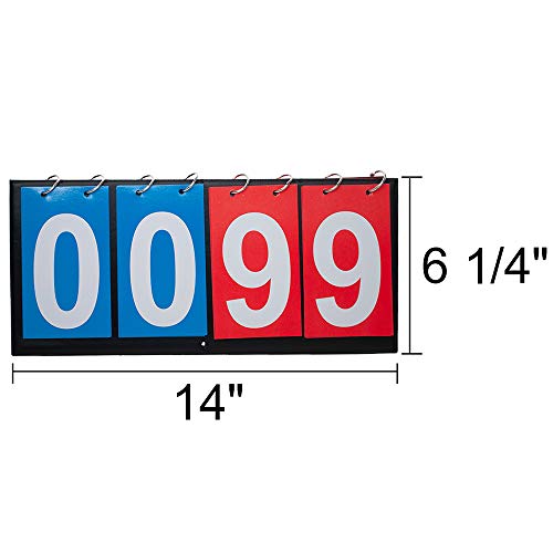 GOGO Marcador Deportivo Plegable con Tapa de 2 Dígitos Portátil, Tablero de Flip Portátil para Puntuación, Marcador Portátil Plegable de Mano, 0-99