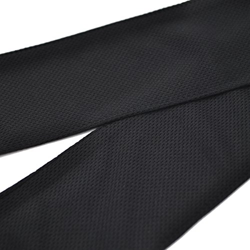 Gogo Paquete de 2 Banda de ala Ancha Elástica de Cabeza, Diadema Deportiva Unisex Bandas de Cabeza, Bandas Deportivas de Pelo para Baloncesto, Correr, Yoga - Negro & Rojo