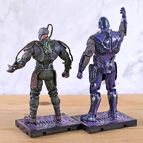 GSDGSD Injustice 2 Bane/Darkseid Joint Figura de acción móvil PVC Modelo Brinquedo 2 Piezas de Juguete