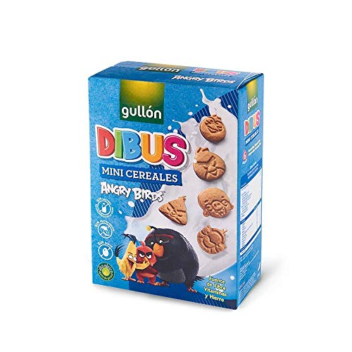 Gullón Galletas Cereales Dibus Mini Angry Birds, 250g