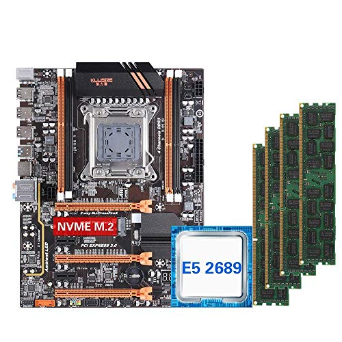 GUOJIAYI Kllisre X79 juego de placas base con Xeon E5 2689 4x8GB=32GB 1600MHz DDR3 ECC memoria REG ATX USB3.0 SATA3 PCI-E NVME M.2 SSD