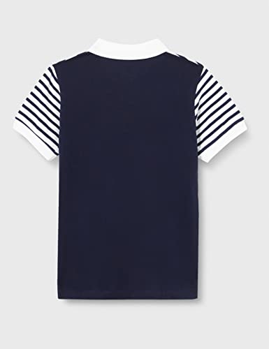 Hackett London Stripe PC Panels B Camisa Polo, 5ronvy/Wht/Hib, K07 para Niños