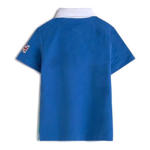 Hackett PC Panel UJK RBY B Camisa Polo, 545BRIGHT Blue, K07 para Niños